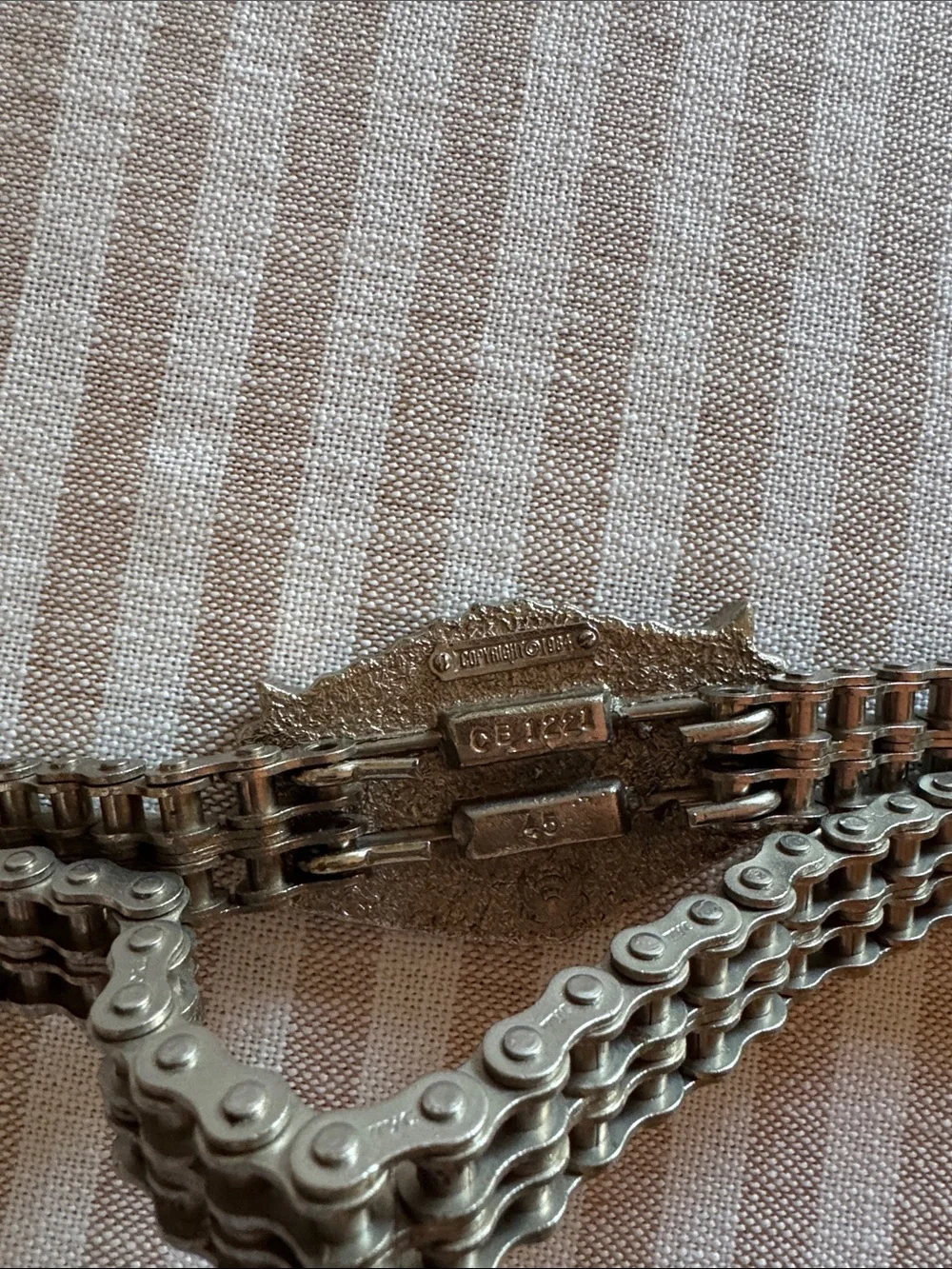 Vintage 1988 Eagle Chain Link Belt